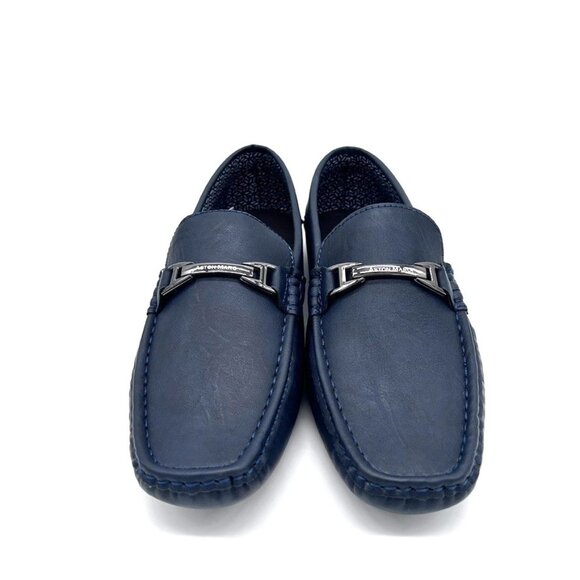 Aston Marc Shoes Men's Size 8M Charter Bit Loafers Navy Open Box - Picture 6 of 8